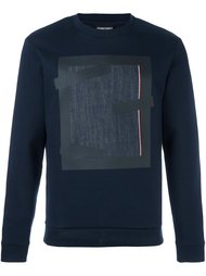 толстовка с геометрическим принтом Emporio Armani