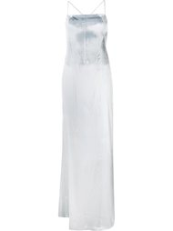 cross back evening dress Galvan