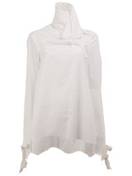 high neck buttoned blouse Aganovich