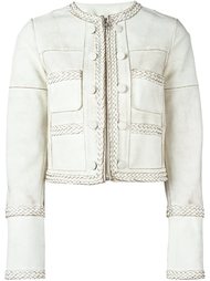 укороченная куртка с плетеной окантовкой Givenchy