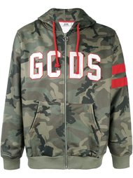 камуфляжная куртка с капюшоном и логотипом Gcds