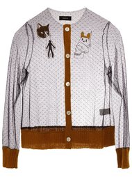 round neck sheer cardigan Undercover