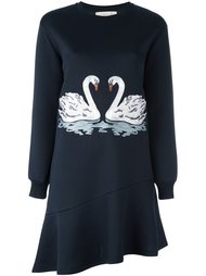 вязаное платье с вышитыми лебедями Stella McCartney