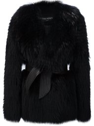 пальто свободного кроя с поясом Balmain
