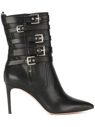 сапоги по щиколотку с пряжками Casadei