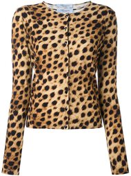 комплект из кардигана и топа с леопардовым принтом Blumarine