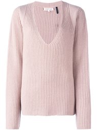 джемпер ребристой вязки Helmut Lang