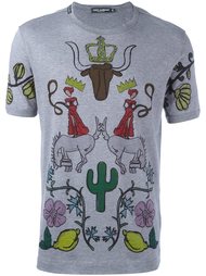 футболка со стилизованным принтом Dolce &amp; Gabbana