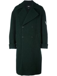 объемное двубортное пальто Yang Li