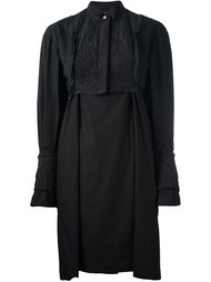 платье-рубашка с вышивкой каллиграфии Sacai