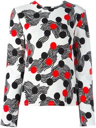 топ с узором MSGM