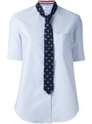 рубашка с завязками с принтом облаков и зонта Thom Browne