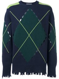 джемпер с ромбовидным узором MSGM