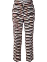 брюки с жаккардовым узором Marni