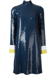 платье с высокой горловиной и пайетками Emilio Pucci
