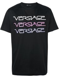 футболка с принтом-логотипом Versace