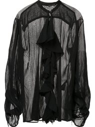 sheer ruffle blouse  Isabel Benenato