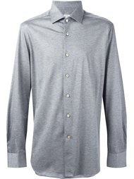 меланжевая рубашка Kiton