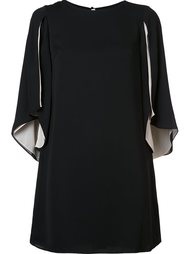 draped sleeves shift dress Halston Heritage