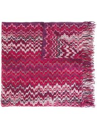 вязаный шарф с узором зигзаг Missoni