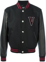 университетская куртка с принтом-логотипом  Versus