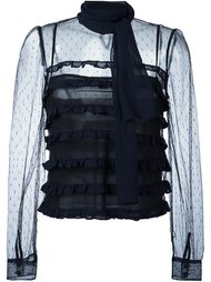 блузка из тюля  Red Valentino
