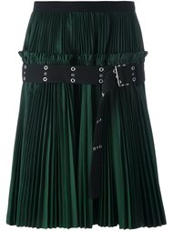 плиссированная юбка с ремнем Sacai