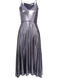 metallic flared dress Halston Heritage