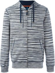 толстовка в полоску на молнии с капюшоном Missoni