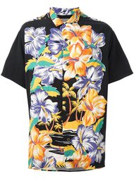 рубашка с цветочным принтом Yohji Yamamoto Vintage
