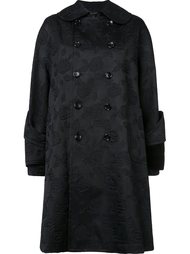 jacquard double-breasted coat Comme Des Garçons