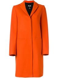 пальто с потайной застежкой MSGM