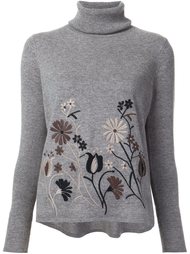 свитер с цветочной вышивкой Co