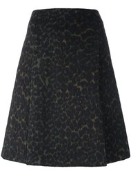 юбка А-силуэта с леопардовым принтом Steffen Schraut