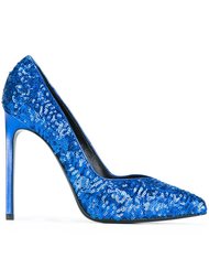 декорированные туфли  Saint Laurent