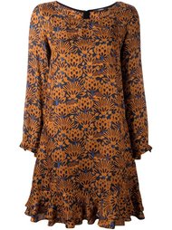 платье А-силуэта с растительным принтом Odeeh
