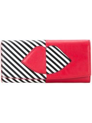 кошелек с принтом губ Lulu Guinness