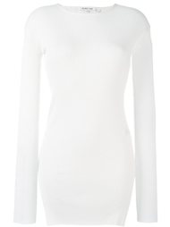 удлиненный джемпер в рубчик Helmut Lang