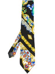 галстук с барочным узором Versace Vintage