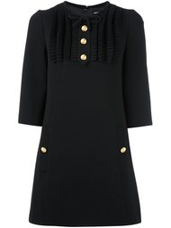 платье с плиссированным нагрудником Dolce &amp; Gabbana