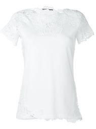 футболка с кружевной вставкой Ermanno Scervino