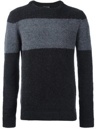 свитер с контрастной полосой Emporio Armani