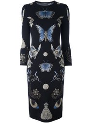 трикотажное платье 'Obsession' Alexander McQueen
