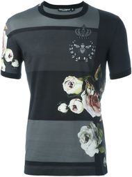 футболка с цветочным принтом Dolce &amp; Gabbana