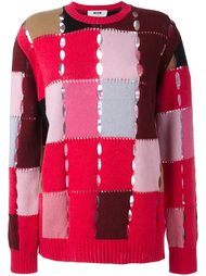 лоскутный джемпер MSGM