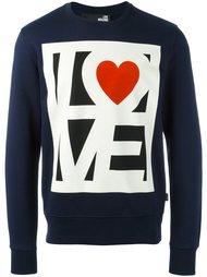 толстовка с принтом-логотипом Love Moschino