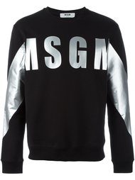 толстовка с принтом логотипа MSGM