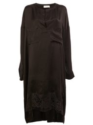 lace hem long fit blouse Faith Connexion