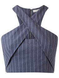 pinstriped top Giuliana Romanno