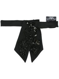 галстук с отделкой стразами и бисером Dsquared2